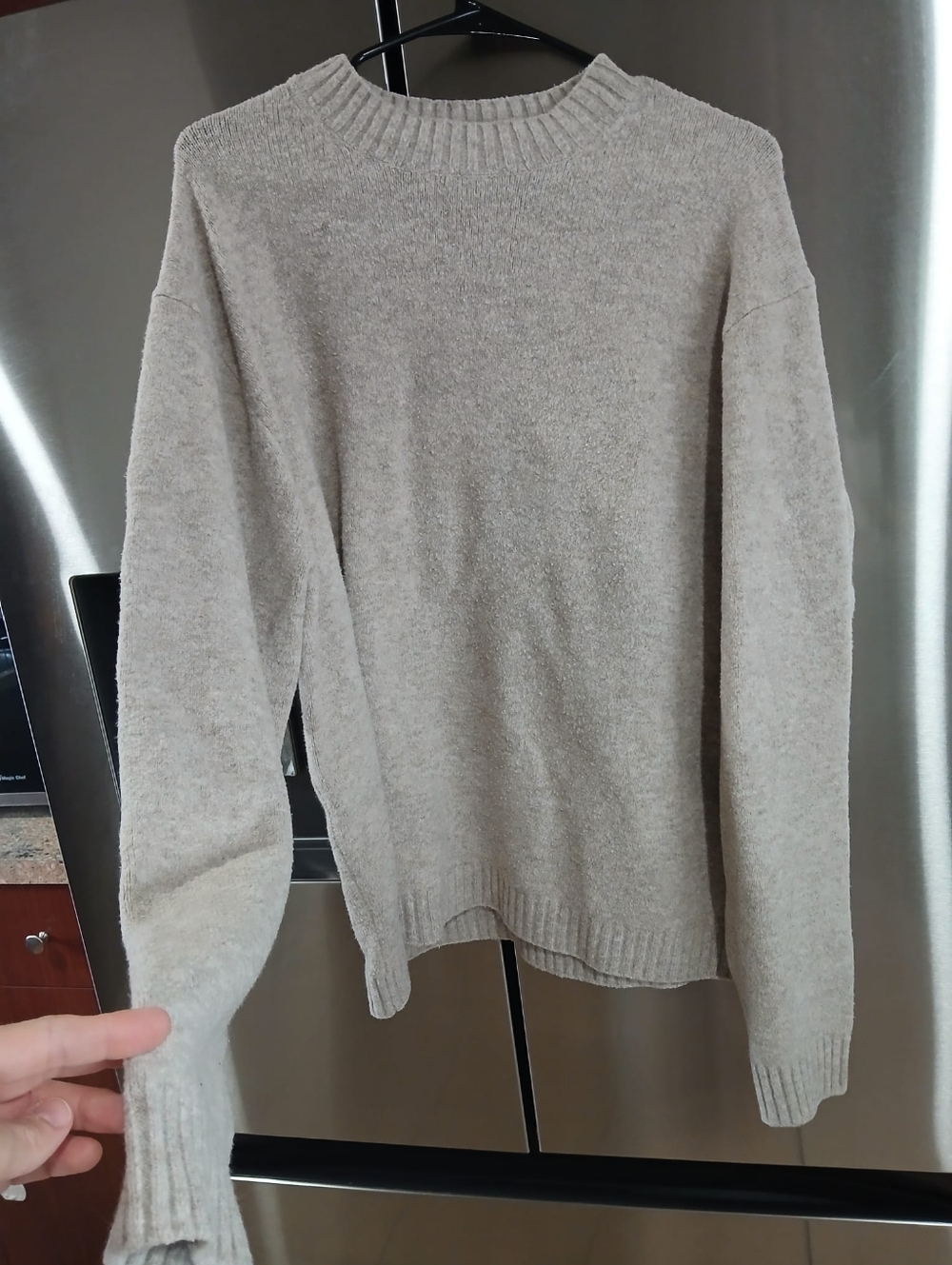 Uniqlo Neutral Beige Crewneck Sweater